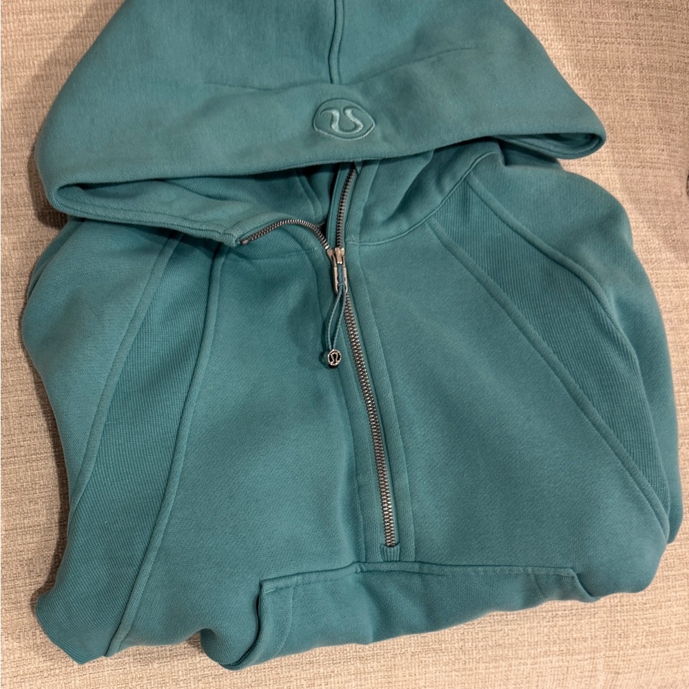 Lulu Teal Half-Zip Scuba